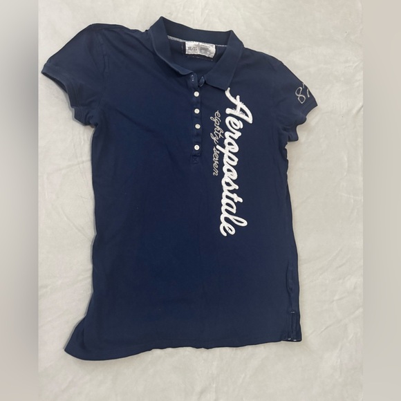 Aeropostale Dark Blue Casual Shirt - Picture 1 of 5